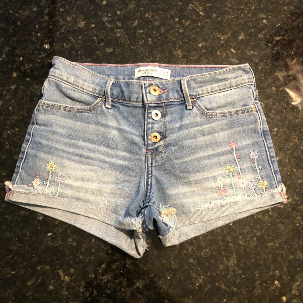 Abercrombie girls 11/12 jean shorts